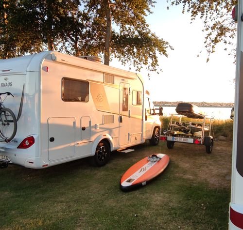 Camping direkt am Meer